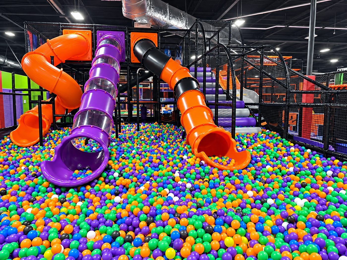 Ball Pit and Playground at FunZ Trampoline Park