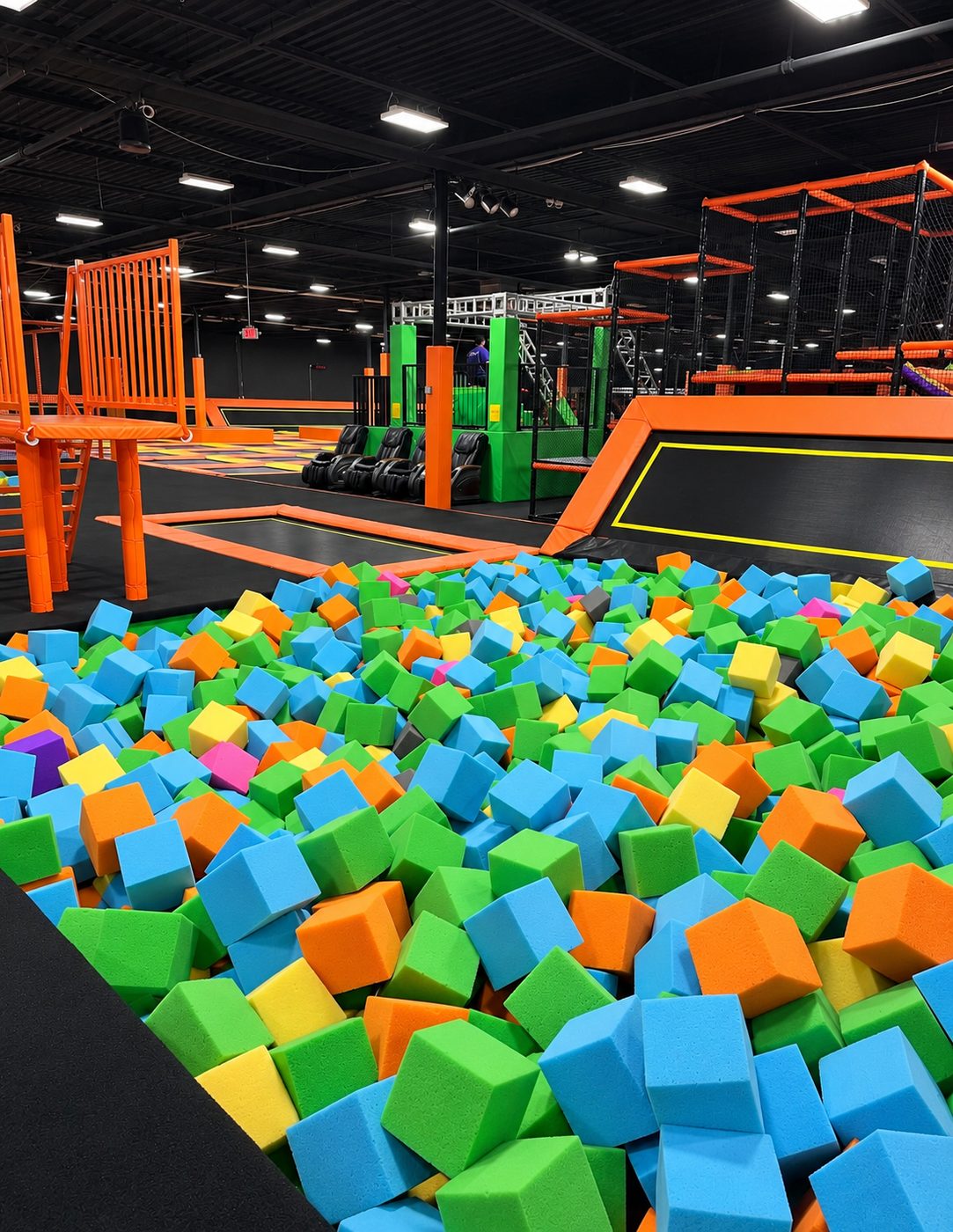Foam Pit at FunZ Trampoline Park