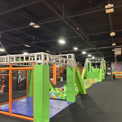 Another view of the ninja course