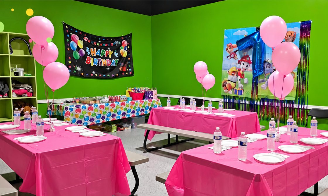Birthday party room at FunZ Westfield