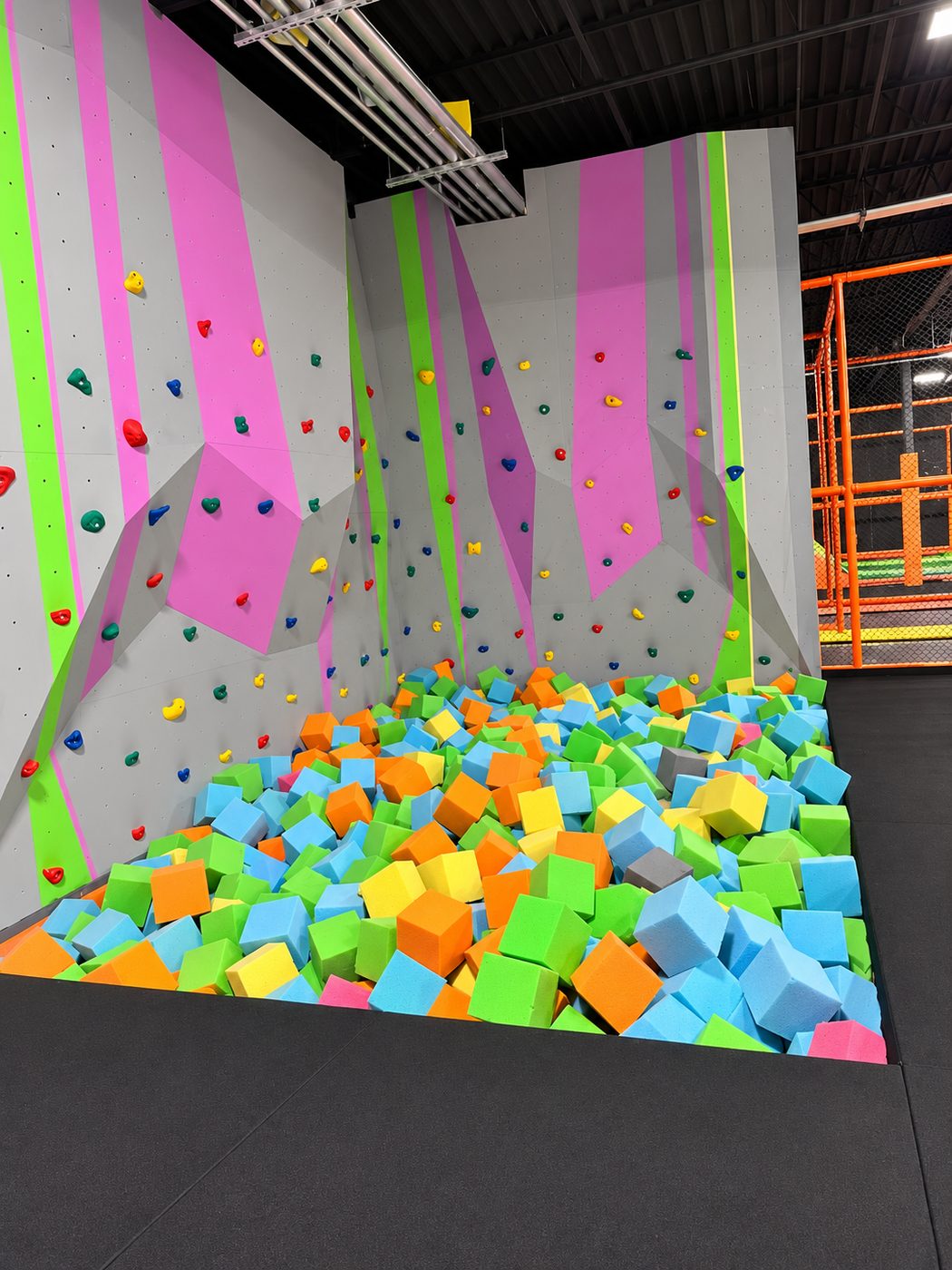Rock Wall at FunZ Trampoline Park