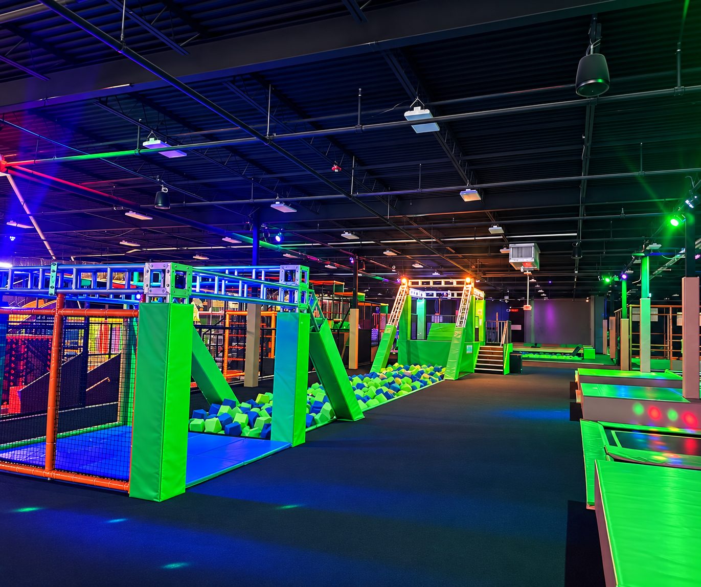 Zip Line at FunZ Trampoline Park